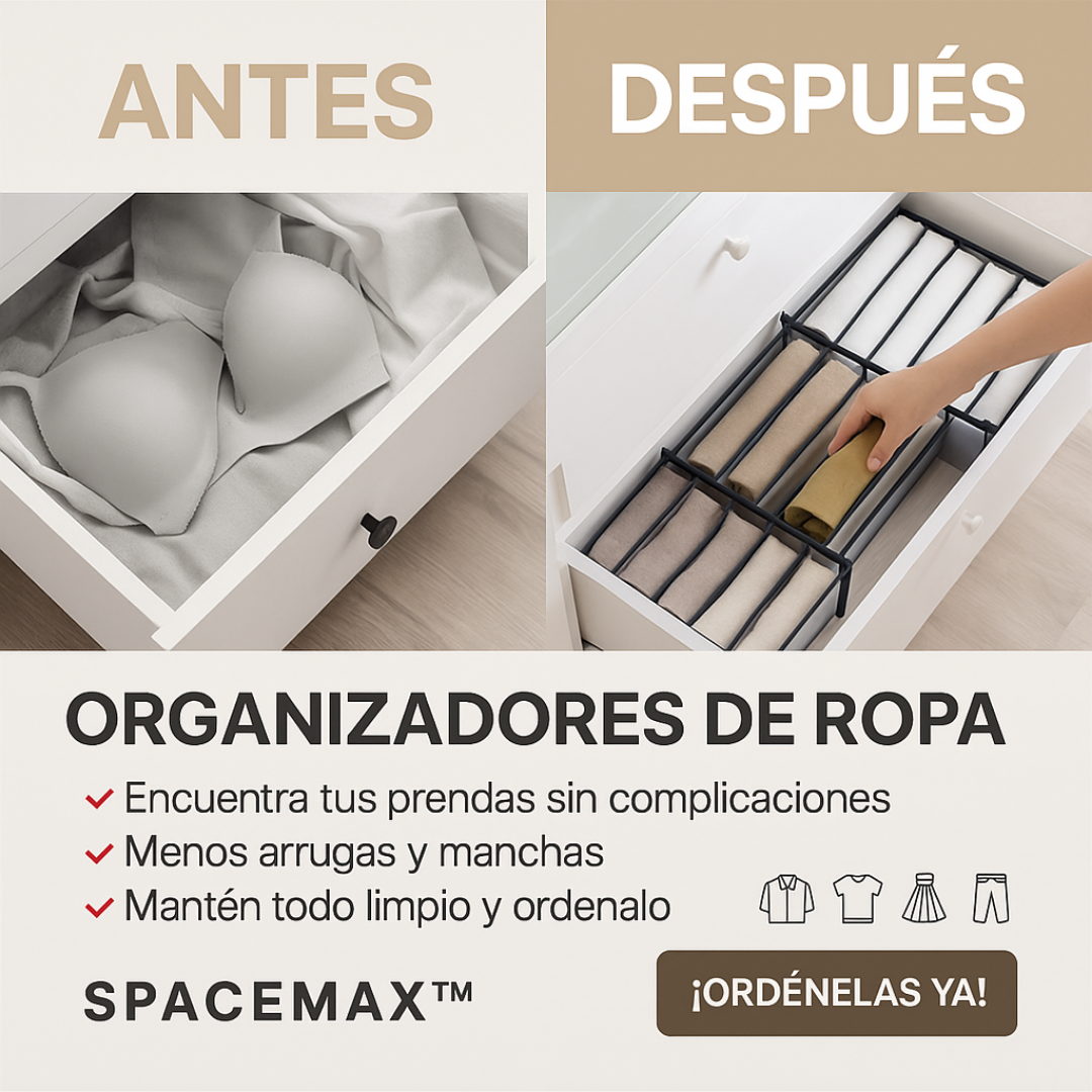 SpaceMax™ | Más orden, más espacio en tu clóset