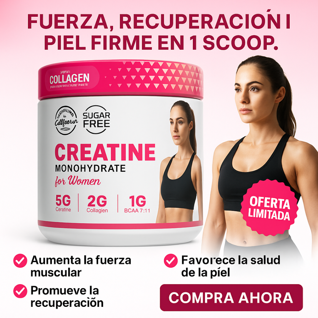 💪🍑 CREATINA + COLÁGENO PARA MUJERES