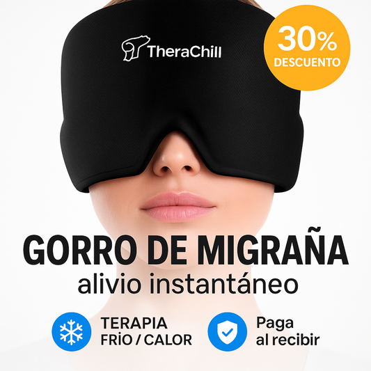 TheraChill™ | Gorro  de gel frío para aliviar migrañas, estrés y tensión