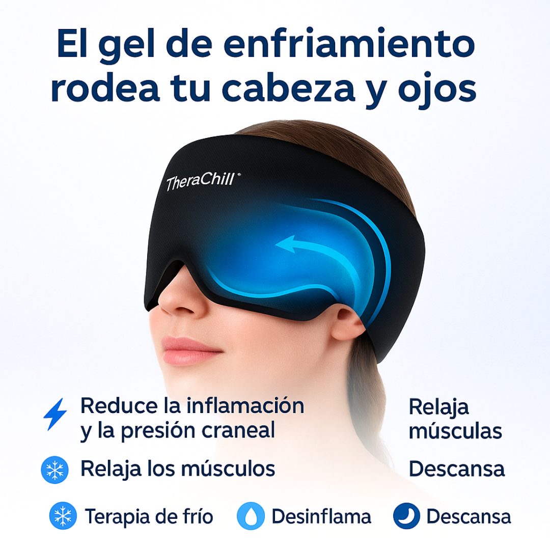 TheraChill™ | Gorro  de gel frío para aliviar migrañas, estrés y tensión