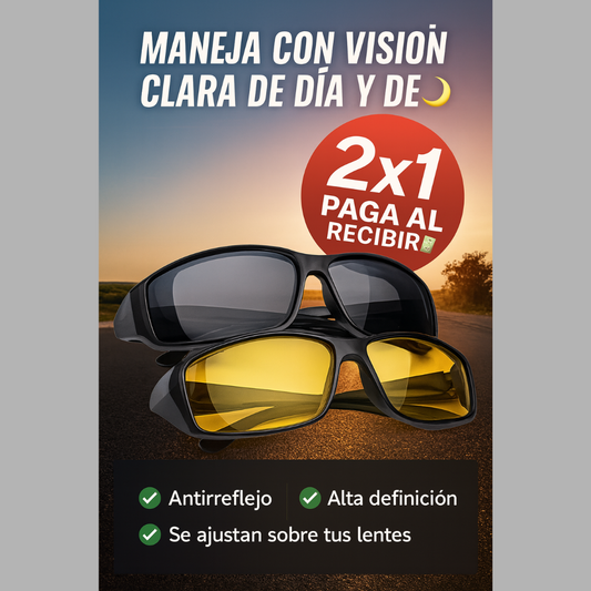 Gafas HD Vision™ 2x1  Conduce sin reflejos
