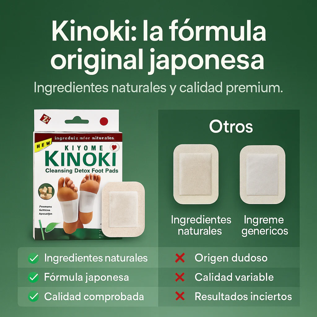 Parches Kinoki | Despierta ligero y renovado