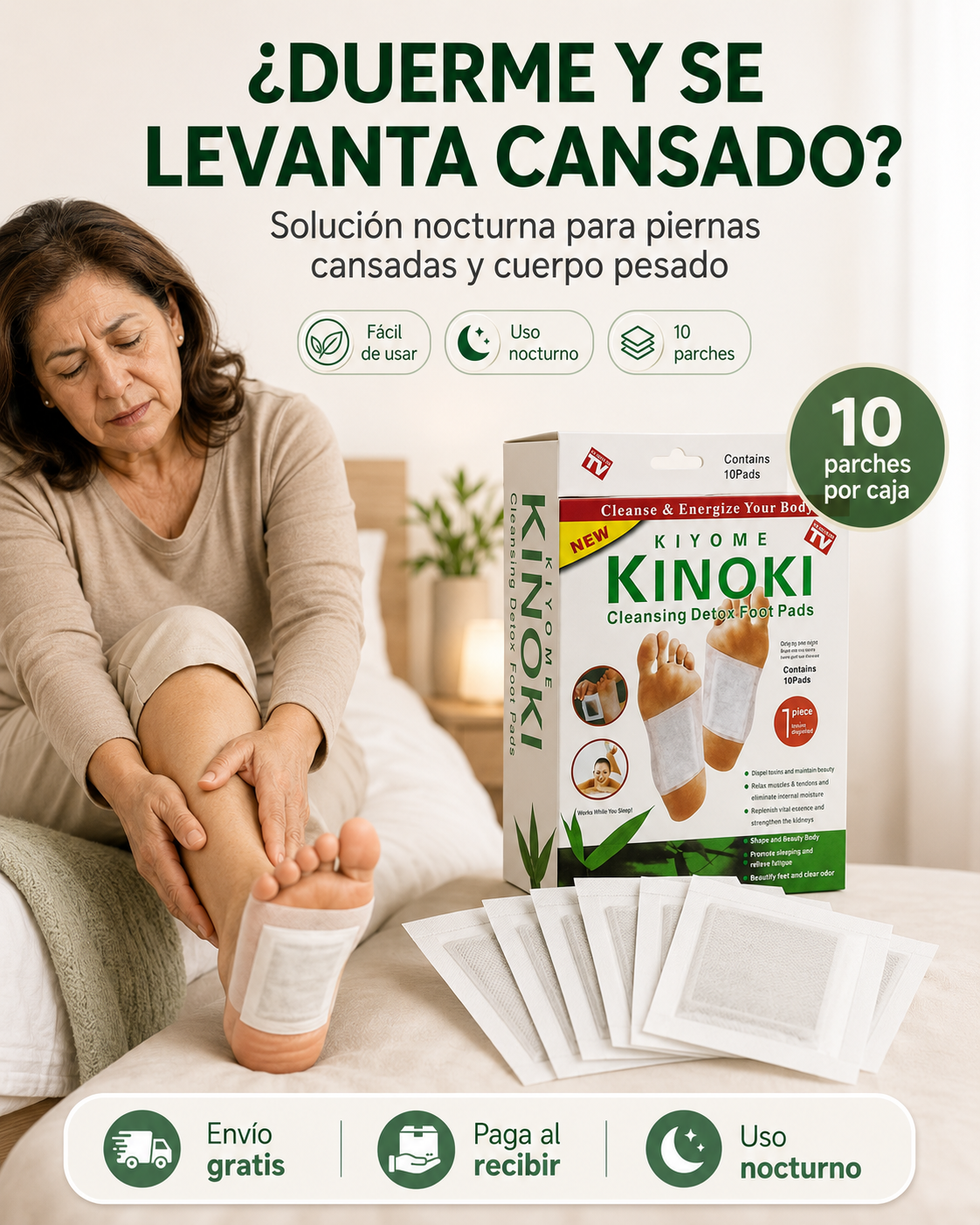 Parches Kinoki | Despierta ligero y renovado