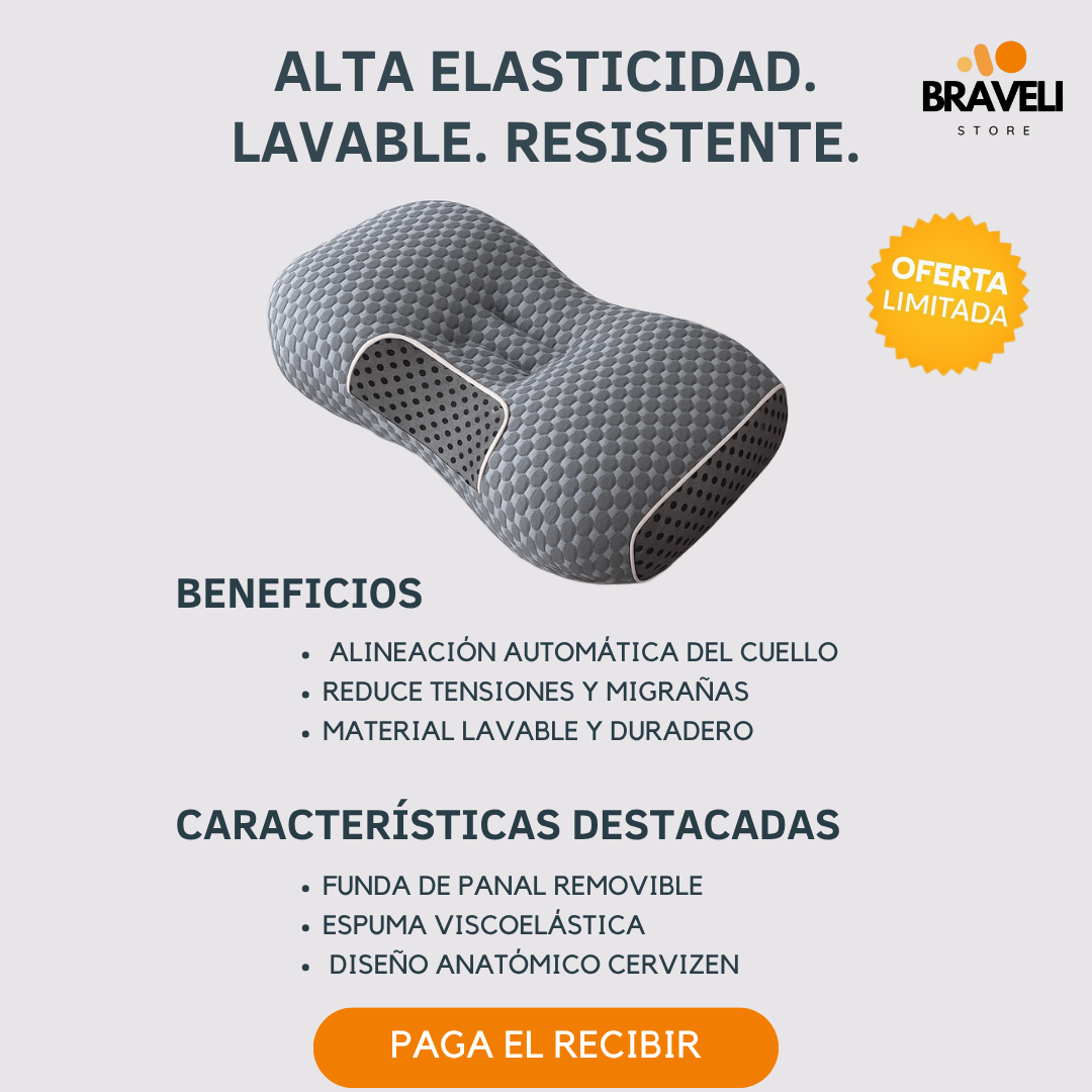 💤 CerviZen 2.0 |  Diseñada para alinear tu cuello y relajar tu cuerpo en solo minutos.