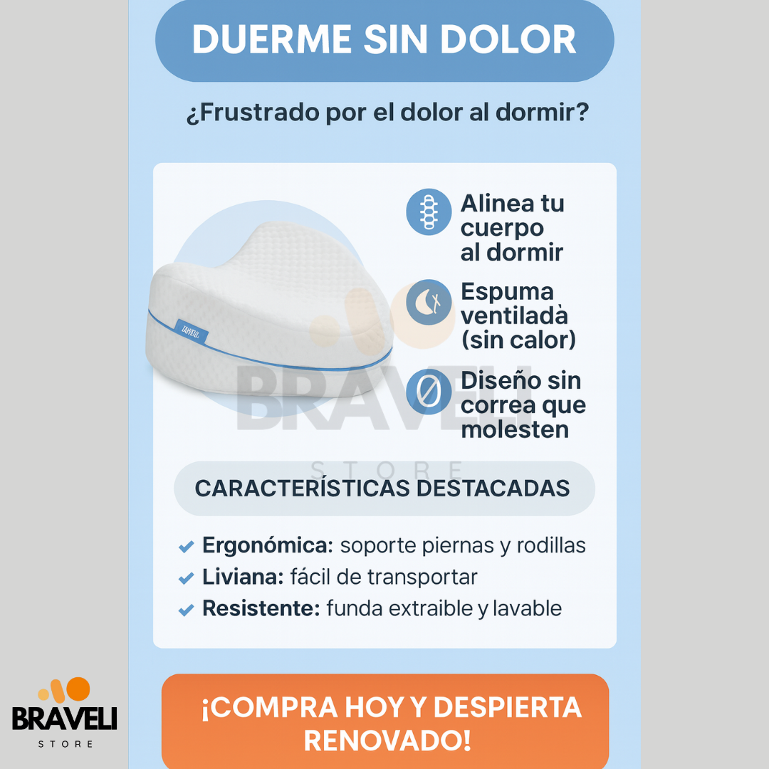 🥇 DuermeBien™ | La Almohada que Corrige Tu Postura y Alivia Dolor