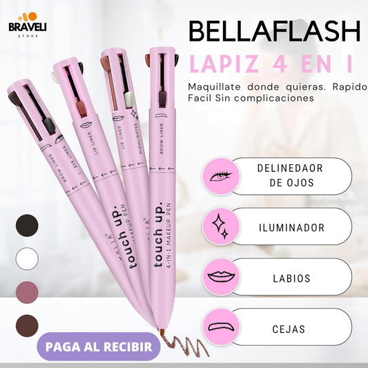 💄 BellaFlash | Cejas, labios, ojos y contorno sin cargar nada más