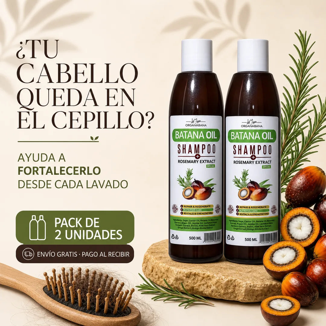 Pack de 2 Shampoo Batana para cabello debilitado, envío gratis y pago al recibir