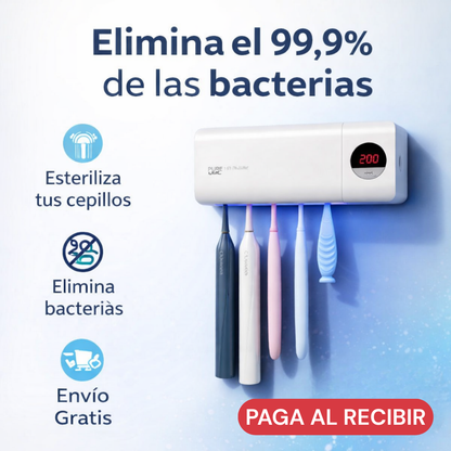 PureBrush UV™ | Esterilizador y organizador de cepillos