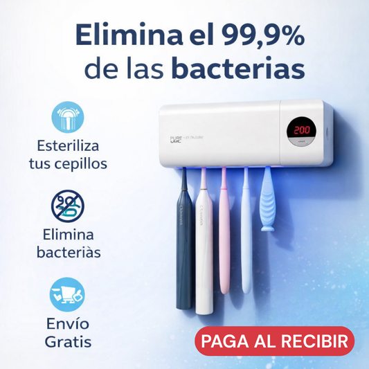 PureBrush UV™ | Esterilizador y organizador de cepillos