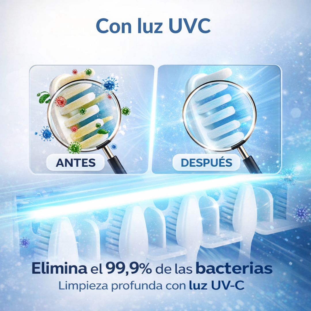 PureBrush UV™ | Esterilizador y organizador de cepillos