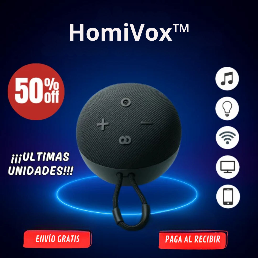 HomiVox™ –Control simple, sonido potente.