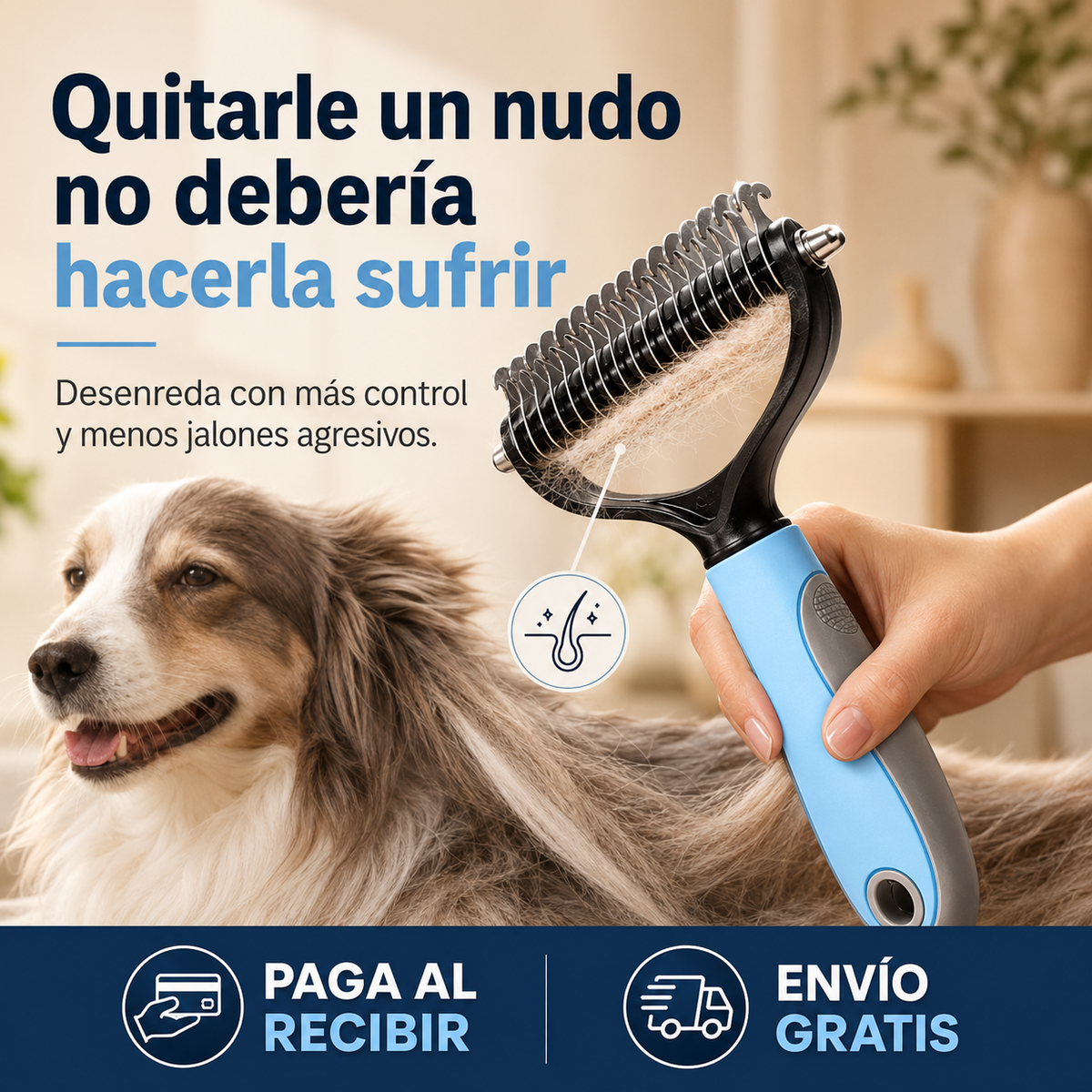 Cepillo SacaNudos | Desenreda sin tirones.