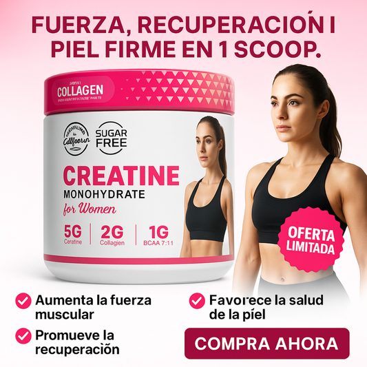 💪🍑 CREATINA + COLÁGENO PARA MUJERES
