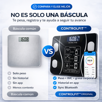 ControlFit™ | Tu progreso en un vistazo, directo en tu celular.