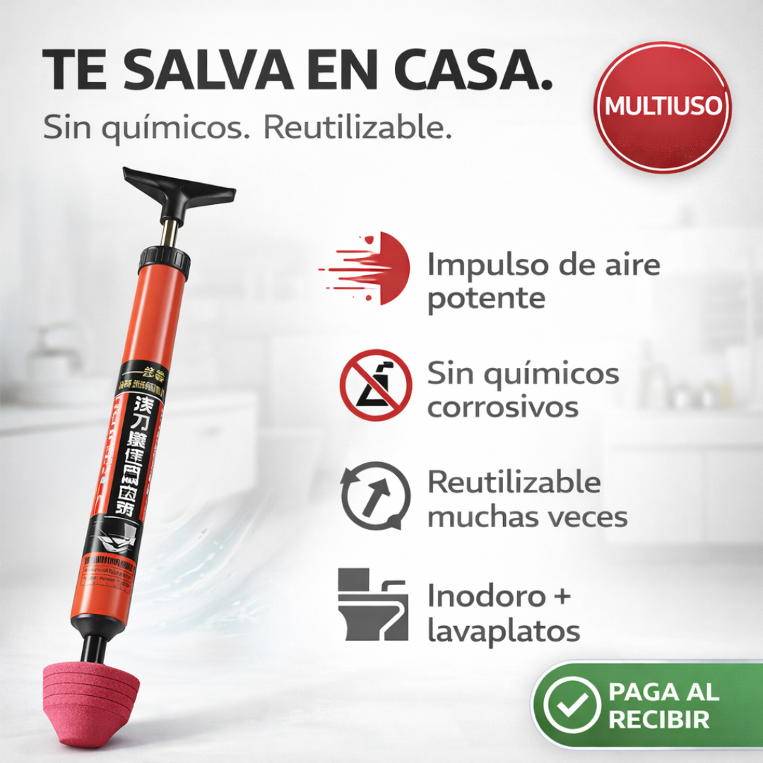 DESTAPAX™ |Destape rápido, sin químicos.
