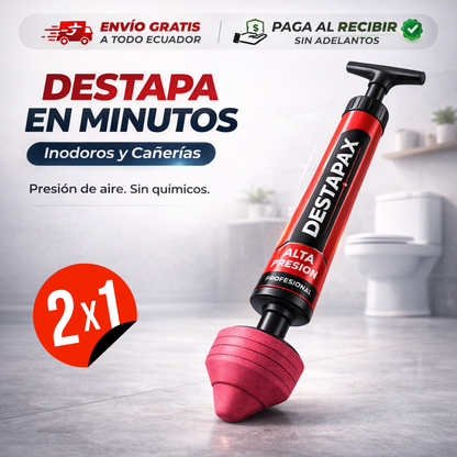 DESTAPAX™ |Destape rápido, sin químicos.