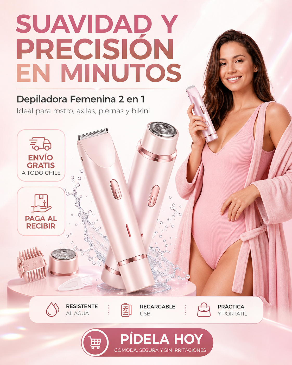 Depiladora Femenina | Resurate sin Cortes ni tirones.