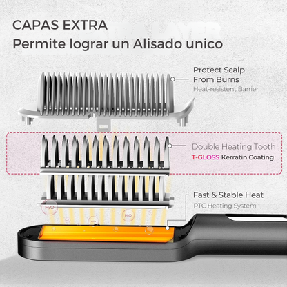 LISSORA™ | Alisa tu cabello mientras lo peinas