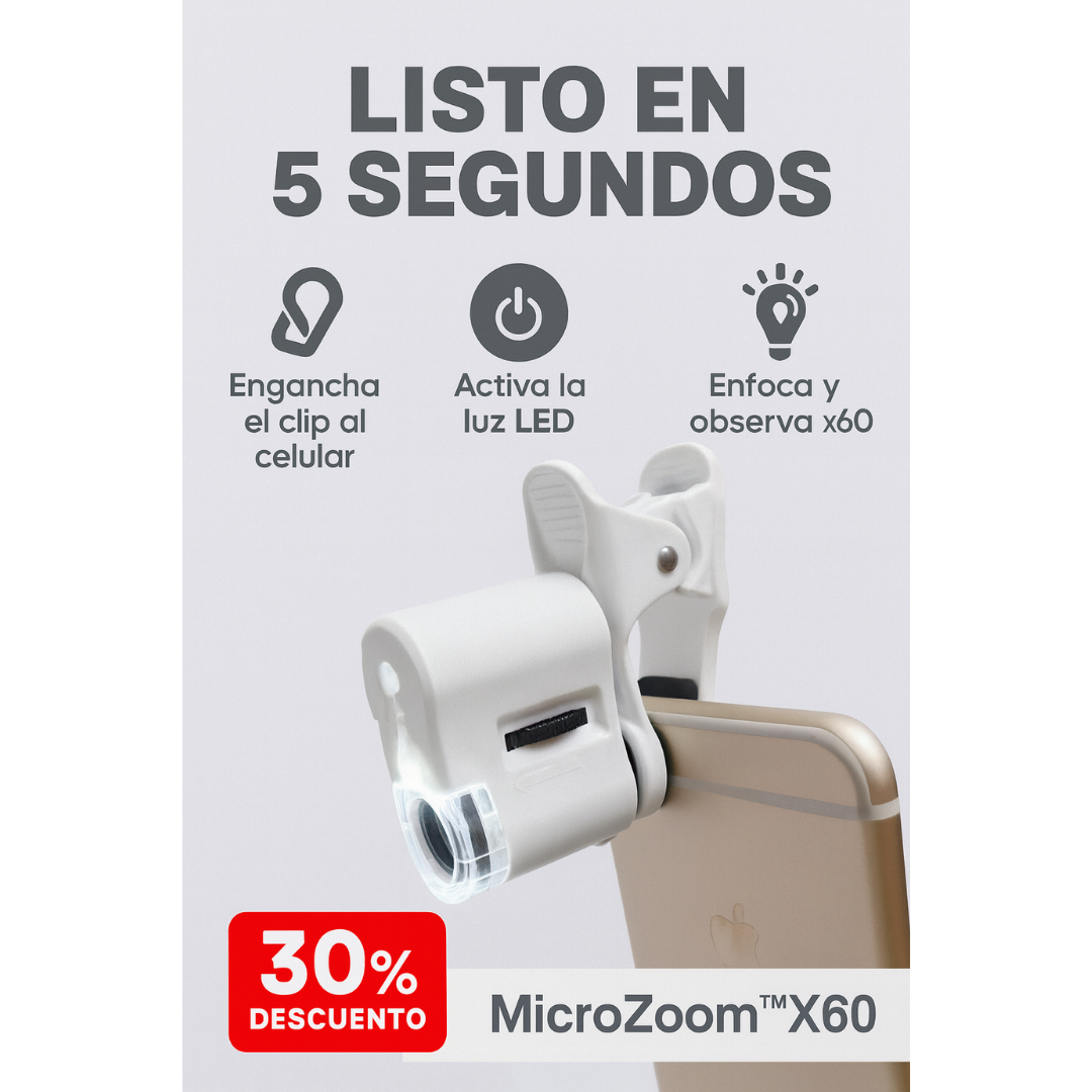 MicroZoom™X60 | Ve lo que tus ojos no pueden