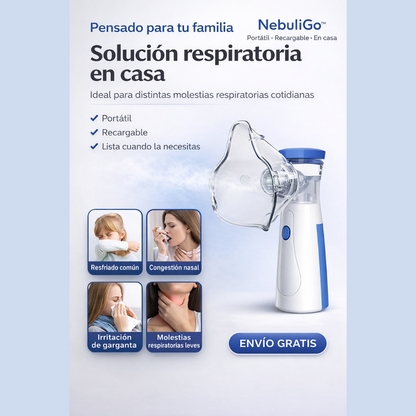 NebuliGo™| Nebuliza donde te pille la urgencia.