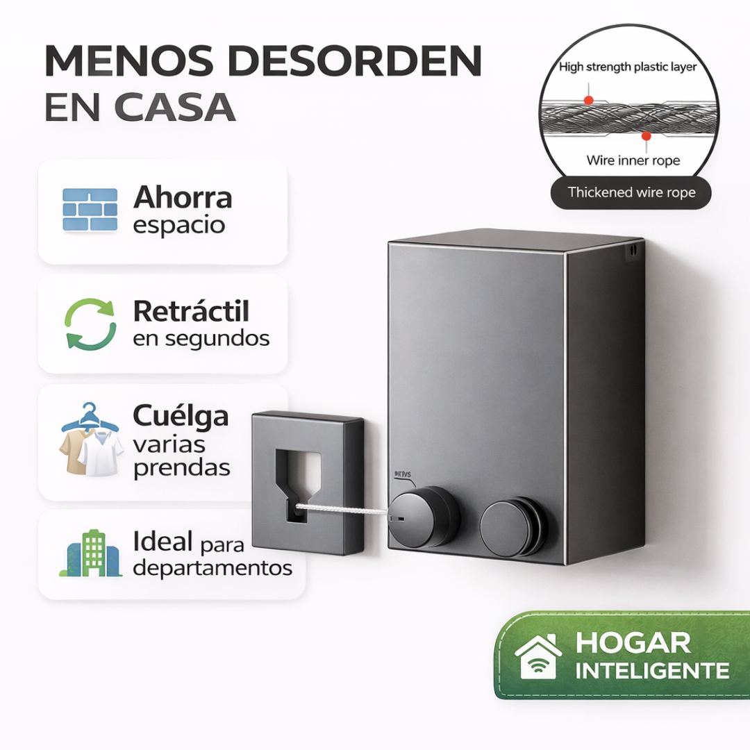 TendiFlex™ | Más espacio en casa, ropa seca cuando la necesitas.