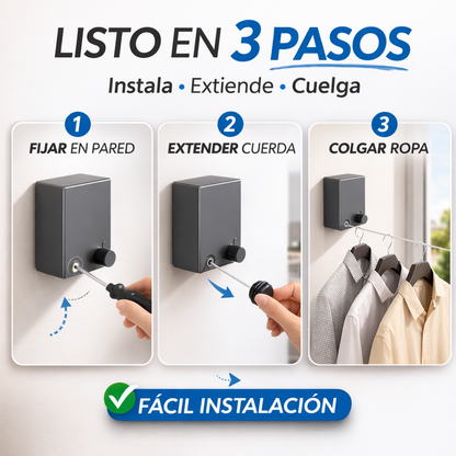 TendiFlex™ | Más espacio en casa, ropa seca cuando la necesitas.