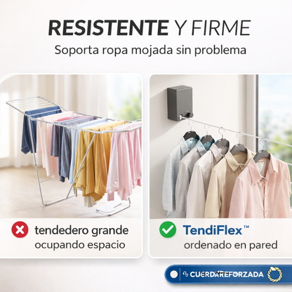 TendiFlex™ | Más espacio en casa, ropa seca cuando la necesitas.