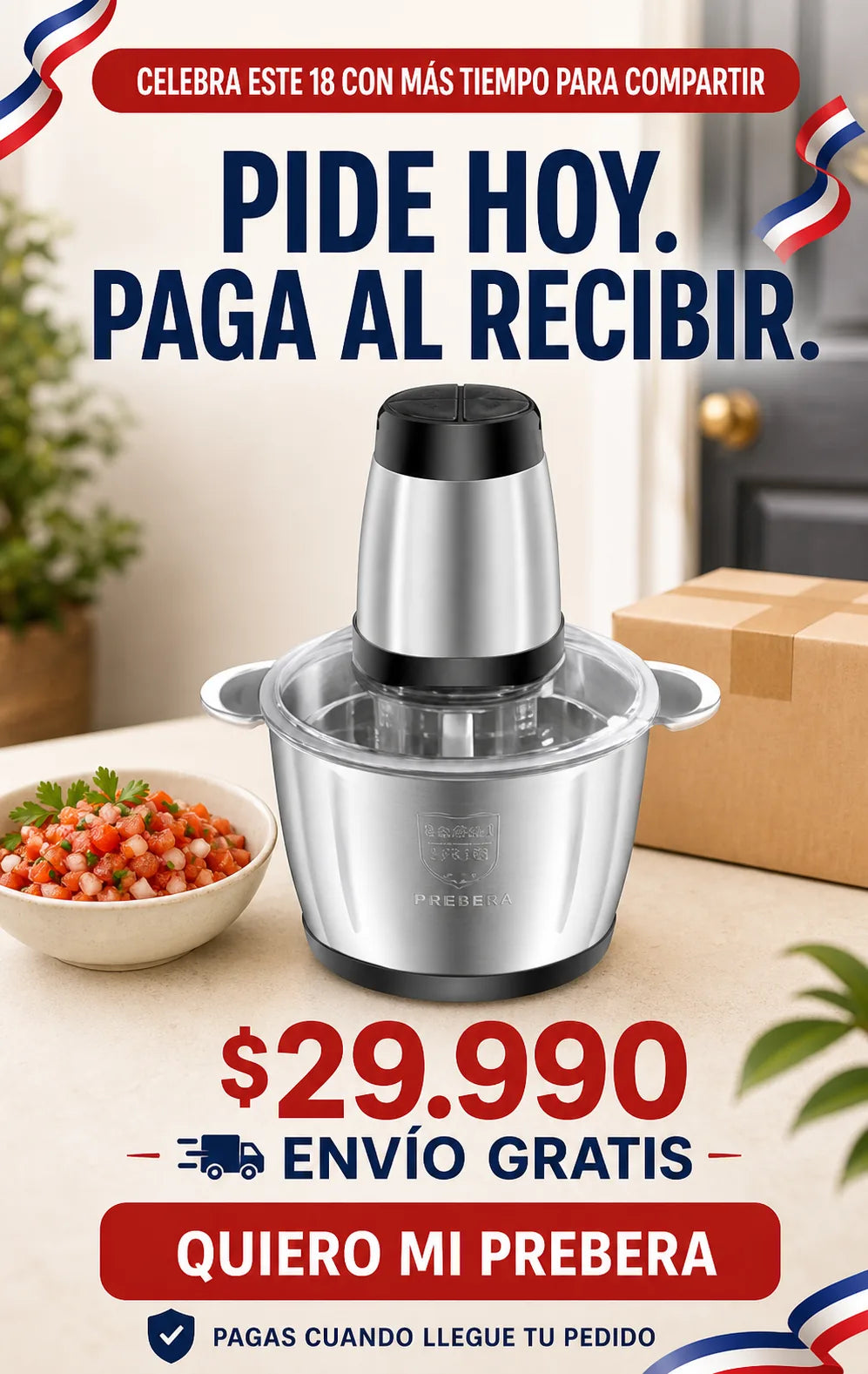 Prebera Picatodo a $29.990 con envío gratis y pago al recibir