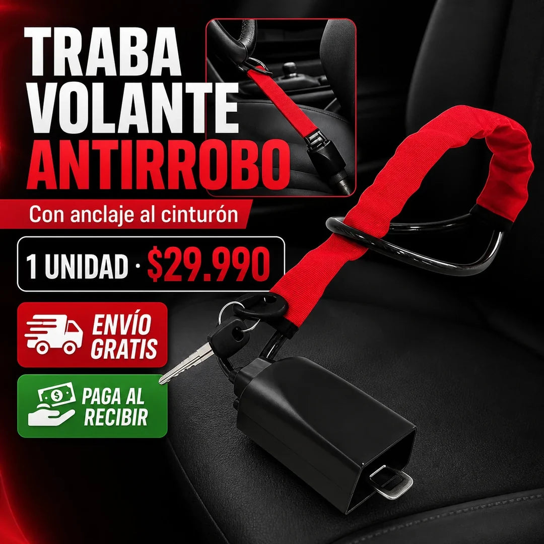 Traba volante antirrobo con anclaje al cinturón, precio $29.990, envío gratis y pago al recibir